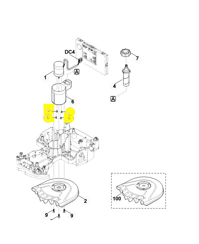 Vis à tête fraisée iso14581-m5x12-8.8 9064-319-0962 - Pièce détachée Stihl / Vicking