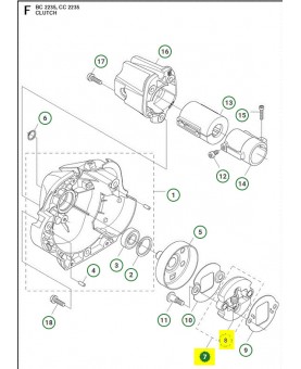 Embrayage 537340401 husqvarna- Pièce de détachée Husqvarna