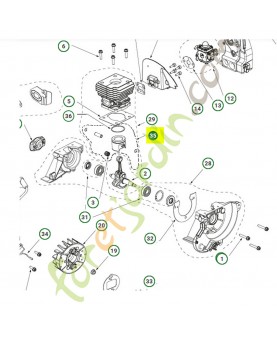 Service kit piston  590553502- Pièce détachée Husqvarna