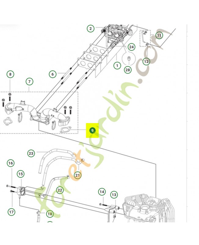 Joint de carburateur 599595101 - Pièce détachée Husqvarna
