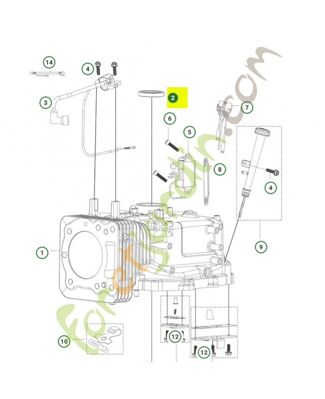 Joint radial 599596801- Pièce détachée Husqvarna