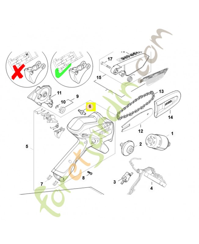 Vis à embase GA01-182-6200 - Pièce détachée Stihl / Vicking