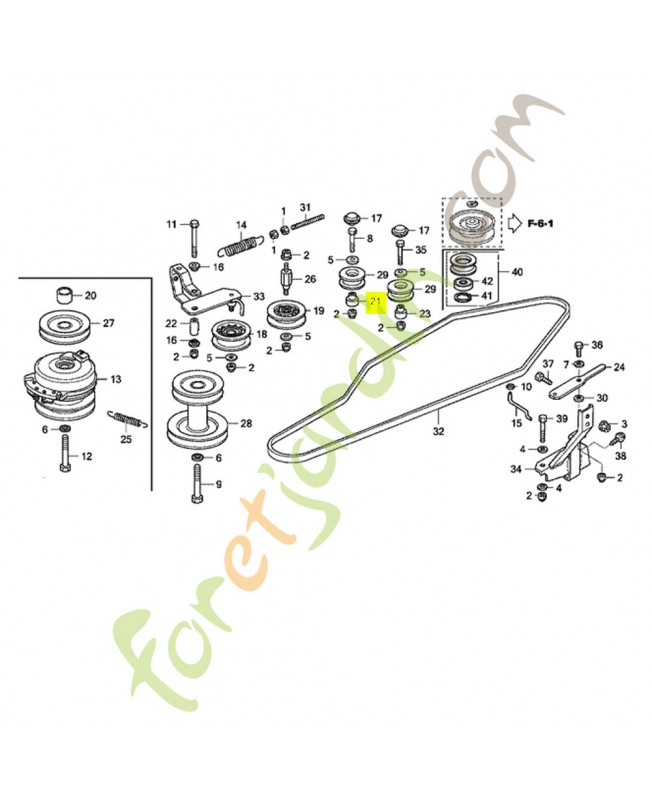 Entretoise  - Réf. Honda 80273-VK1-003