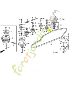 Entretoise  - Réf. Honda 80277-VK1-003