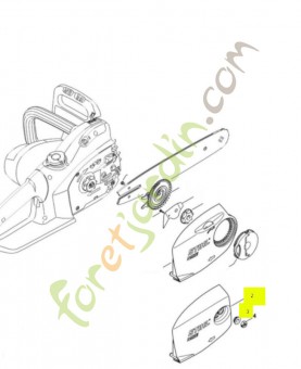Couvercle pignon mse 190cq 1209-640-1706 - Pièce détachée Stihl