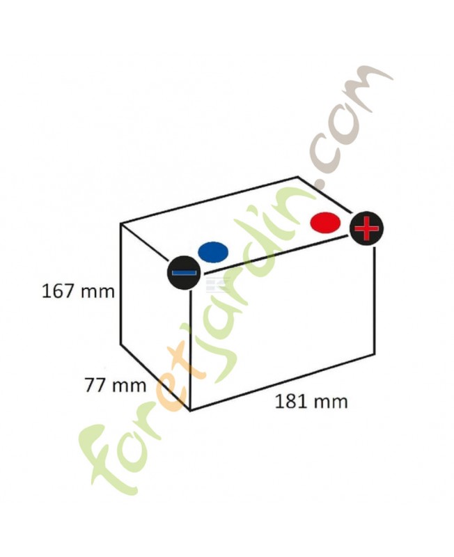 Batterie 12V 18Ah Kramp réf. SBA1812KR