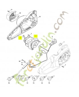 Moteur électrique 230v/50hz 1209-600-0209 - Pièce détachée Stihl / Vicking
