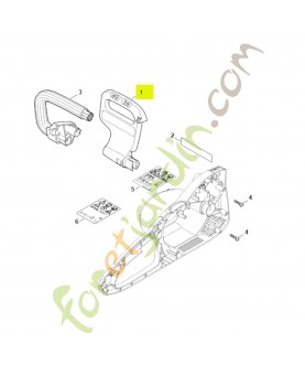 Protège main 1209-792-9101 - Pièce détachée Stihl / Vicking