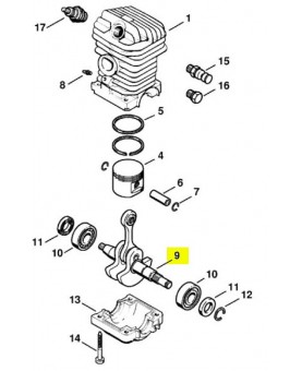 Repère 9 Vilebrequin