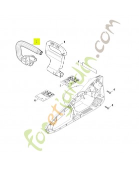 Poignée tubulaire 1209-791-1701- Pièce détachée Stihl