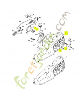 Carter de poignée mse 1209-790-1005 - Pièce de détachée Sithl / Vicking