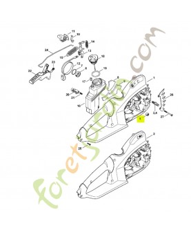 Douille aiguilles 8x12x10 9513-003-1920- Pièce détachée Stihl