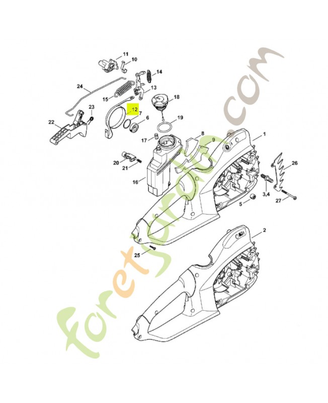 Collier de frein 1209-160-5401- Pièce détachée Stihl