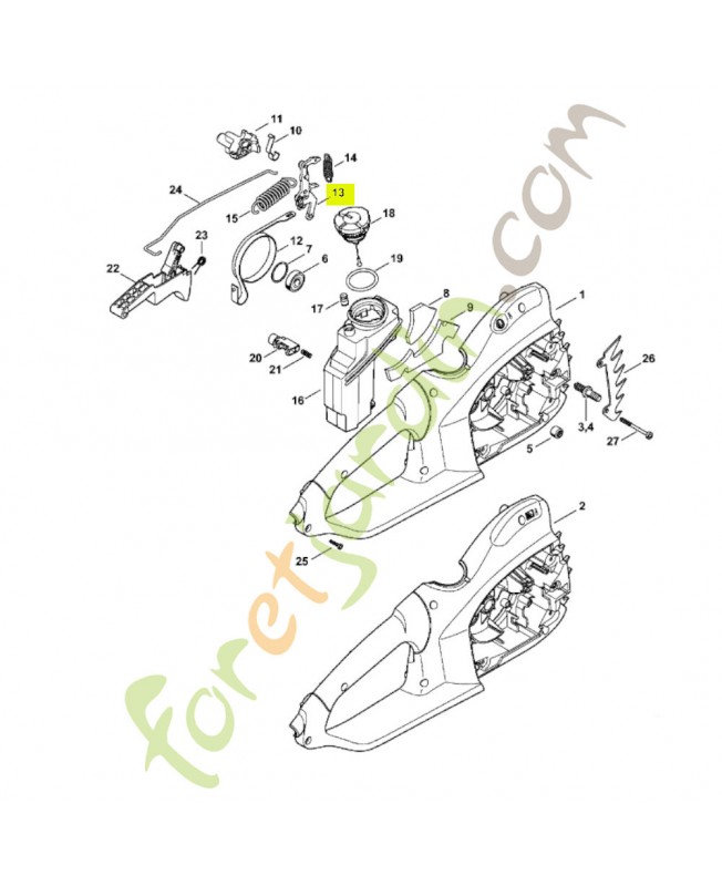 Levier 1209-160-5001- Pièce de détachée Sithl