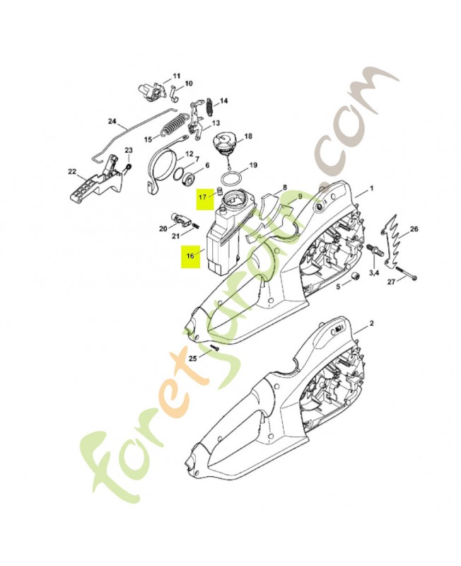 Réservoir d'huile 1209-350-4401- Pièce de détachée Sithl