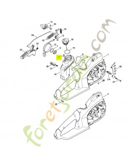 Soupape 1128-640-9100. Pièce détachée Stihl