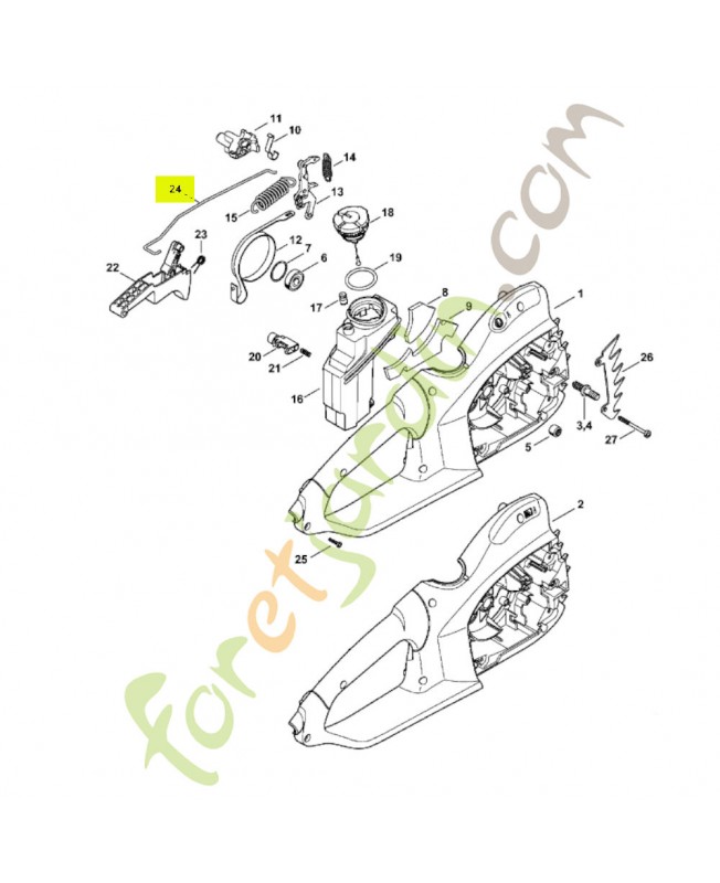 Tringlerie de frein 1209-162-1501- Pièce de détachée Sithl