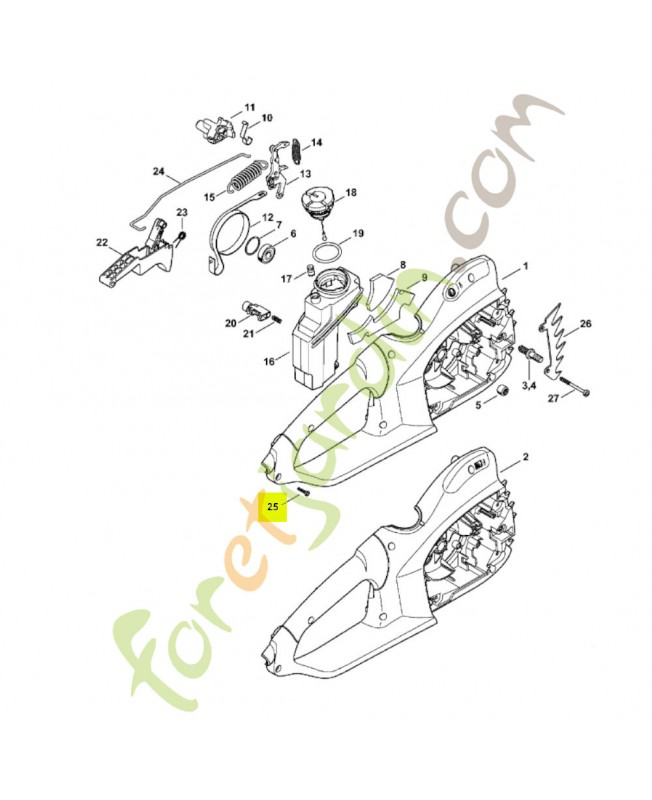 Vis parker p4x19 9074-478-3075- Pièce de détachée Sithl