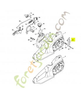 Griffe intérieure 1209-664-0500- Pièce de détachée Sithl / Vicking