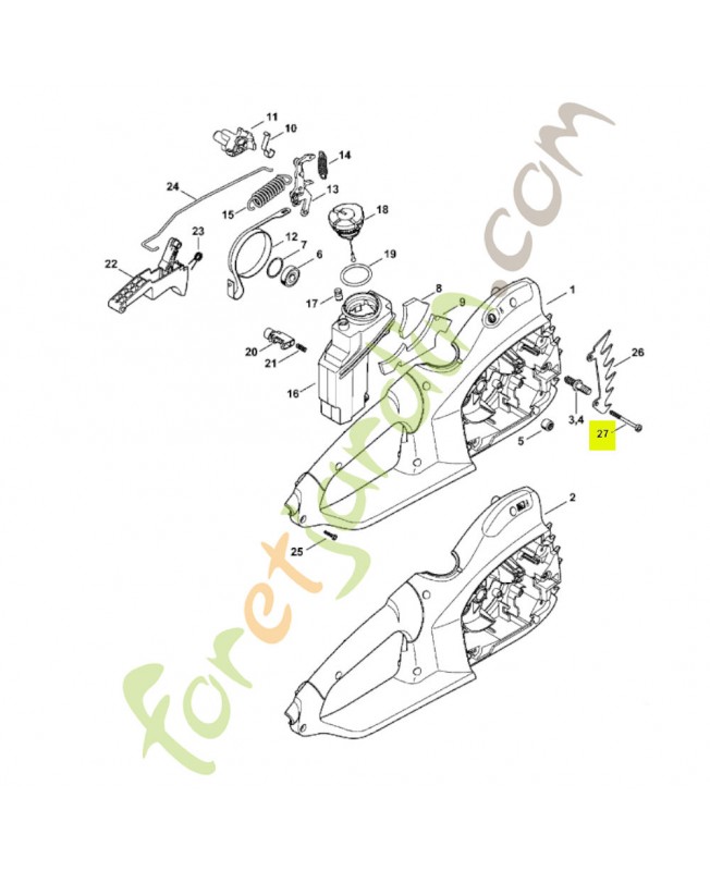 Vis cylind. isp 4,5x45 9074-478-3525 - Pièce de détachée Sithl