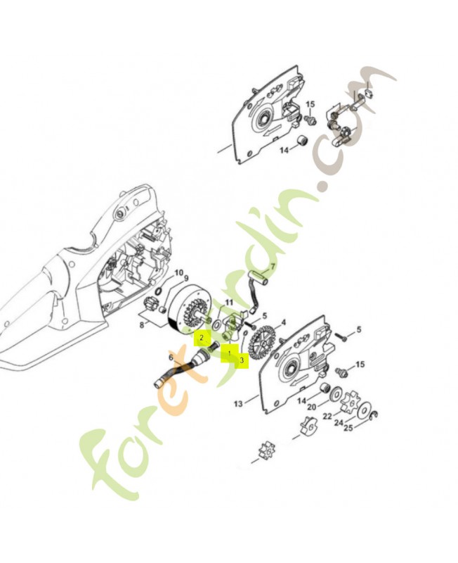 Pompe a huile 1209-640-3202 - Pièce détachée Stihl