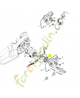Pignon droit 1209-647-1800. Pièce détachée Stihl / Vicking