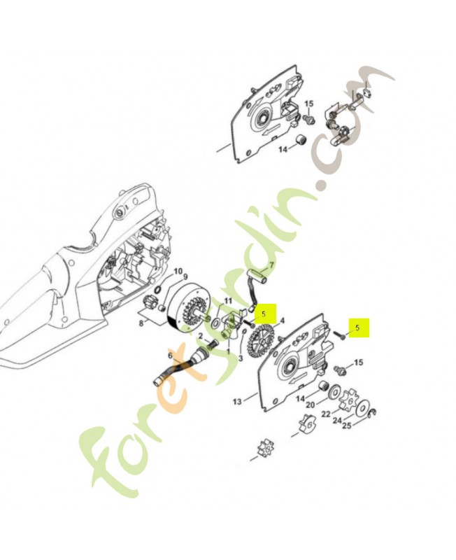 Vis parker p4x19 9074-478-3075- Pièce de détachée Sithl