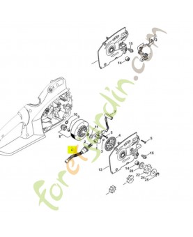 Piece de tuyau d'huile 1209-647-4000 - Pièce détachée Stihl