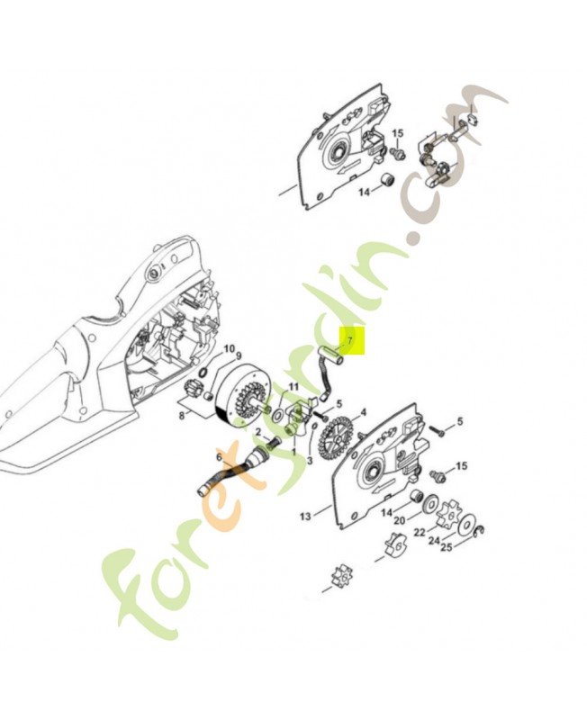 Piece de tuyau d'huile