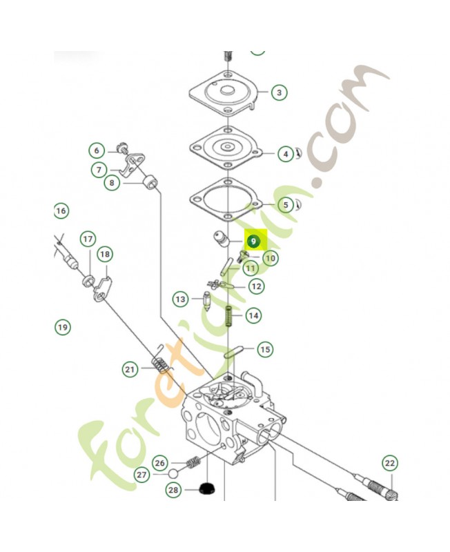 Gicleur 537413501- Pièce de détachée Husqvarna
