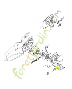 Pignon profile 3/8p 7 dts 1206-642-1301- Pièce détachée Stihl