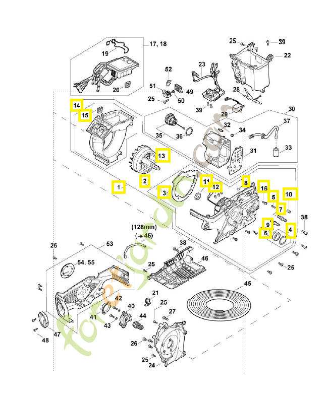 Moteur électrique avec carter