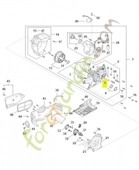 Clou cannelé cylindrique