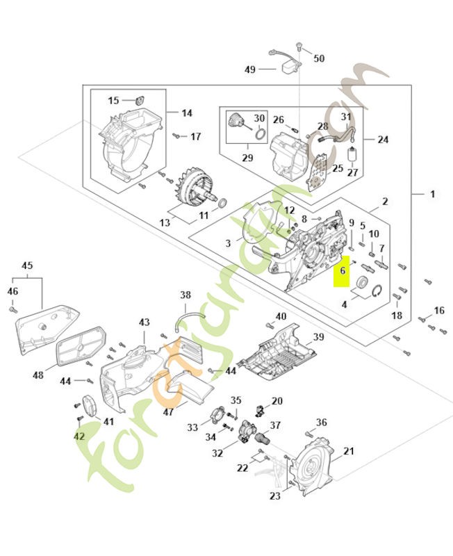 Clou cannelé cylindrique