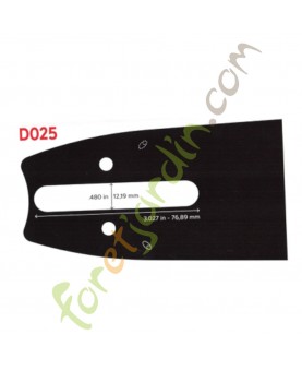 Guide  75 cm Oregon 303RNDD025 pro-am jauge 1.6 mm 3/8 pour stihl