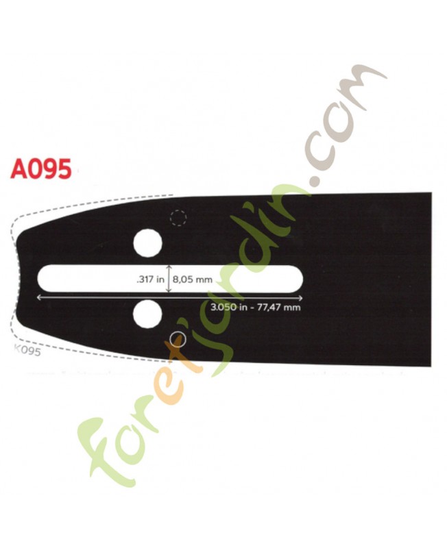 Guide De Tronçonneuse Oregon 140SDEA095 - 35 Cm, à Rivet Simple - Pièce Détachée Pour L'entretien