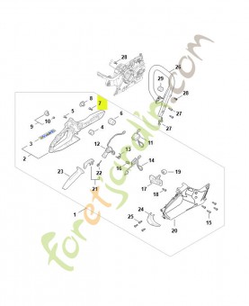 Vis cylindrique is m5 x 18 stihl réf : 9022-341-1010