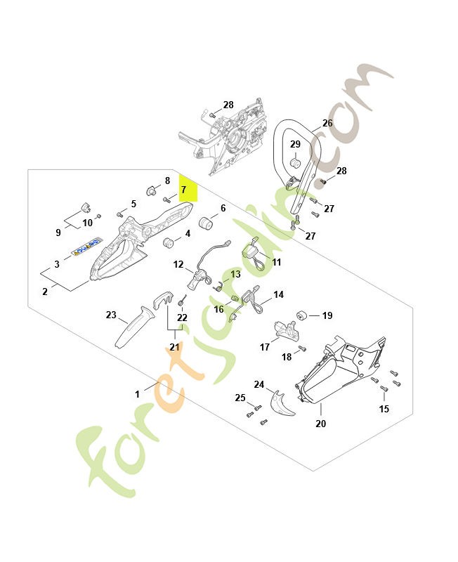 Vis cylindrique is m5 x 18 stihl réf : 9022-341-1010