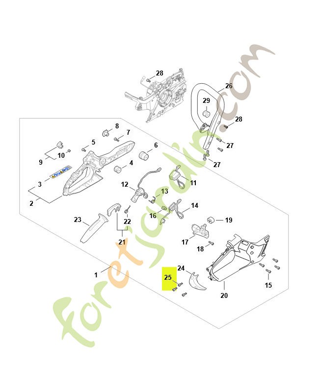 Vis taraud p5x16 stihl ref. 9104-007-4270