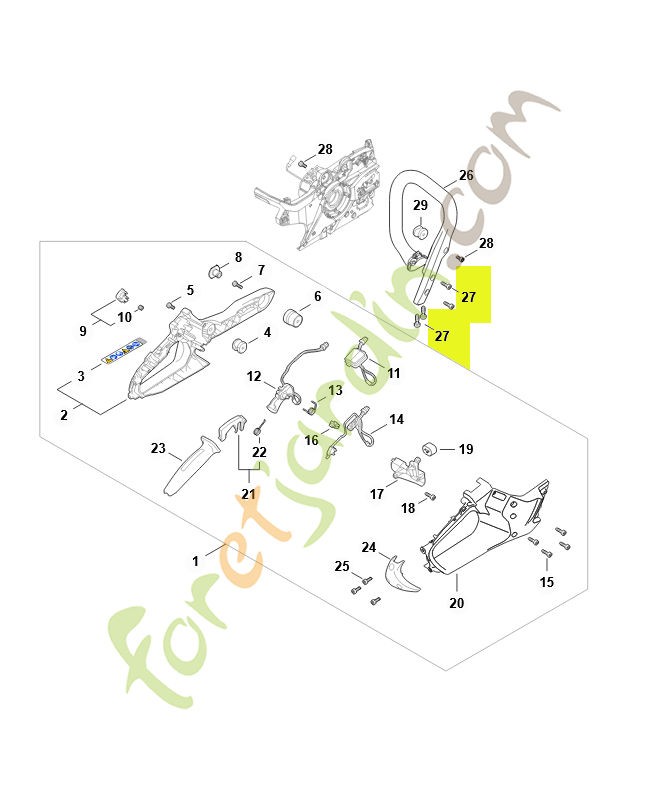 Vis parker is p6 x 19 Stihl ref. 9074-478-4425