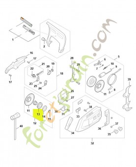 Pignon à anneau 0.325" 8D