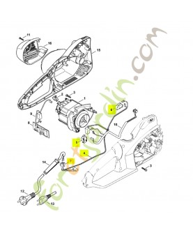 Faisceau de cables 1209-440-3002 - Pièce détachée Stihl