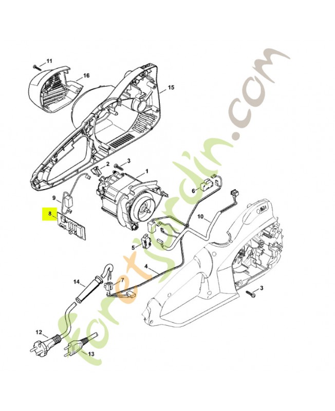 Module electronique 1209-430-1400- Pièce détachée Stihl