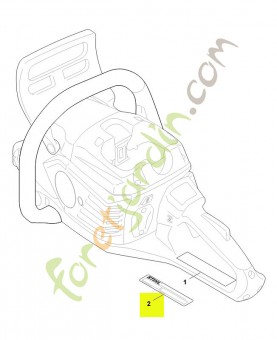 Plaque indicatrice numéro de machine