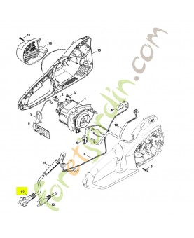 Cable alimentation 4m 1209-440-2012- Pièce détachée Stihl