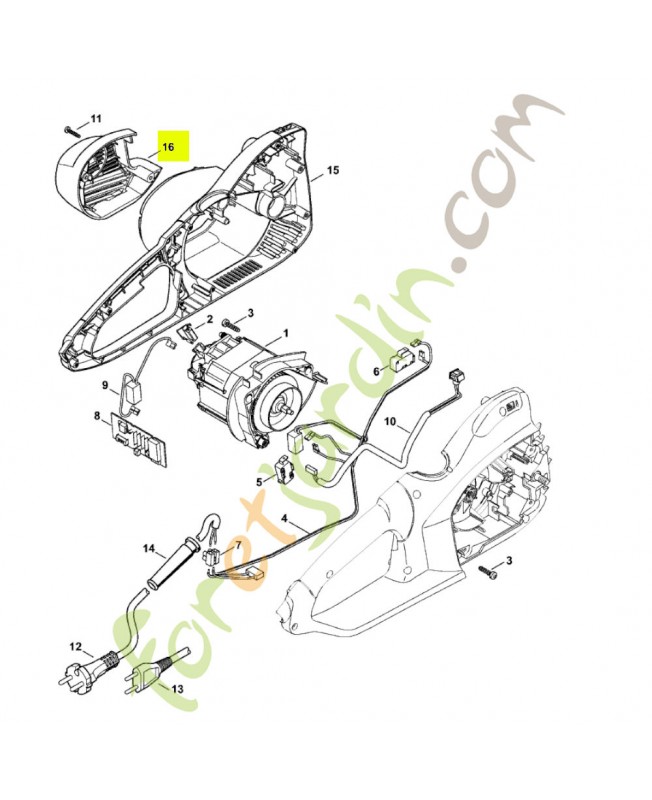 Recouvrement 1209-602-0401 - Pièce détachée Stihl / Vicking