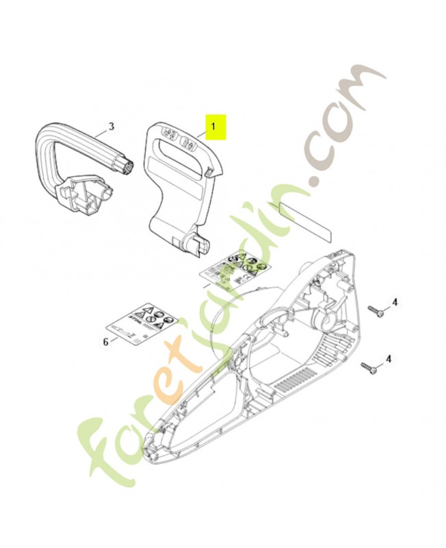 Protege main 1209-792-9101 - Pièce détachée Stihl