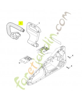 Poignee tubulaire 1209-791-1701- Pièce détachée Stihl