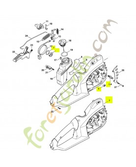 Carter de poignée mse 230 1209-790-1007. Pièce de rechange Sithl / Vicking
