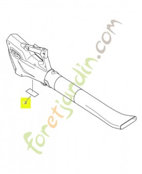 Plaque indicatrice numéro de machine